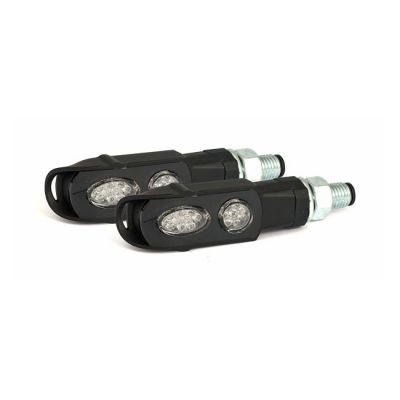 914146 - MCS Cluster, LED turn signals. Black. Clear lens