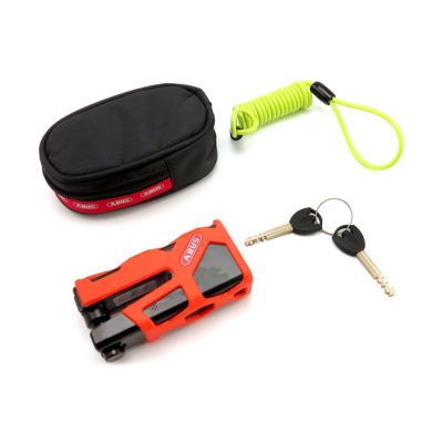 917716 - Abus, 77 Granit Sledg 'Web style' disc brake lock. Orange