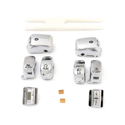 920111 - MCS Handlebar switch cap kit, chrome