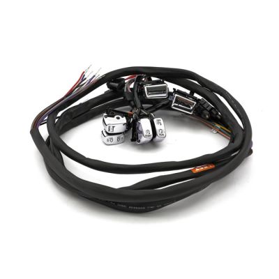 920130 - MCS Handlebar switch & wiring kit. Cruise. LED. Chrome