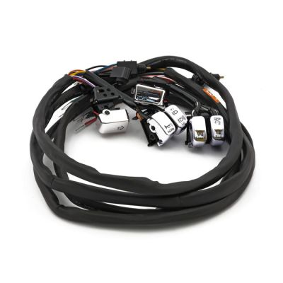 920147 - MCS Handlebar switch & wiring kit. Radio. Chrome