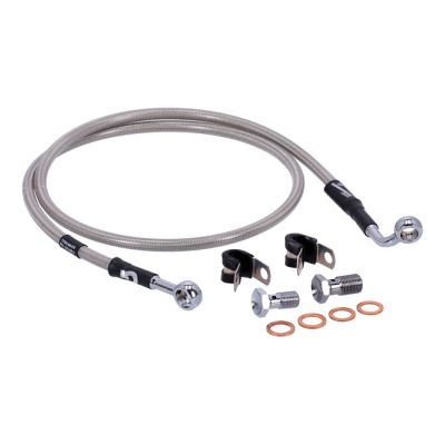 920457 - MCS by Goodridge brake line front, stainless clear coated