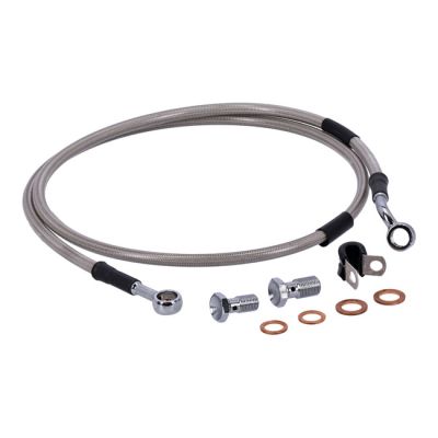 920461 - MCS by Goodridge brake line front, stainless clear coated