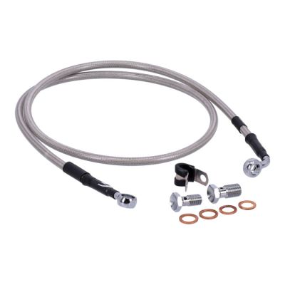 920496 - MCS by Goodridge brake line front, stainless clear coated