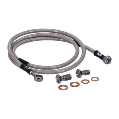 920497 - MCS by Goodridge brake line front, stainless clear coated
