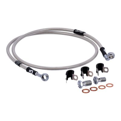 920518 - MCS by Goodridge brake line front, stainless clear coated