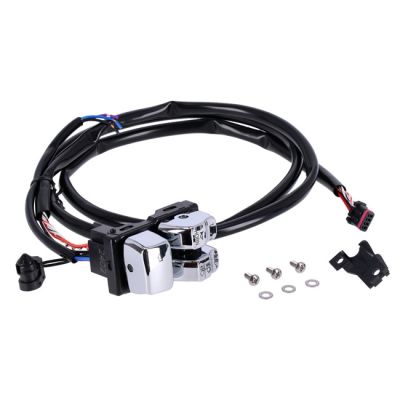 920521 - MCS Handlebar switch & wiring kit, clutch side. Black