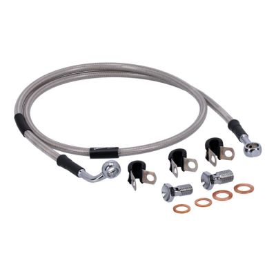 920525 - MCS by Goodridge brake line front, stainless clear coated