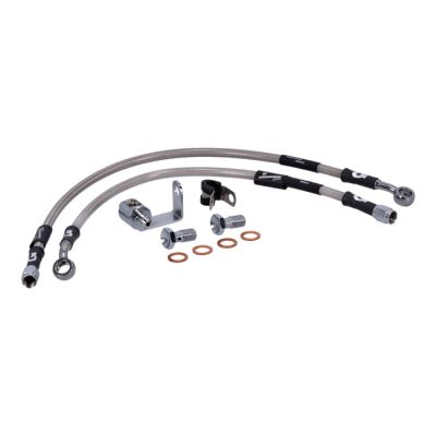 920527 - MCS by Goodridge brake line rear, stainless clear coated
