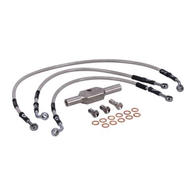 920567 - MCS by Goodridge brake line front, stainless clear coated