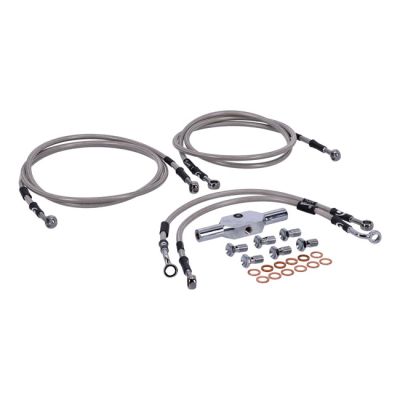 920568 - MCS by Goodridge brake line front, stainless clear coated