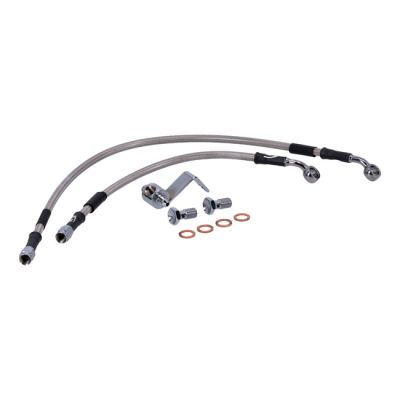 920572 - MCS by Goodridge brake line rear, stainless clear coated