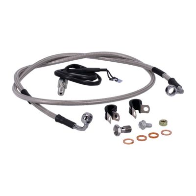 920573 - MCS by Goodridge brake line rear, stainless clear coated