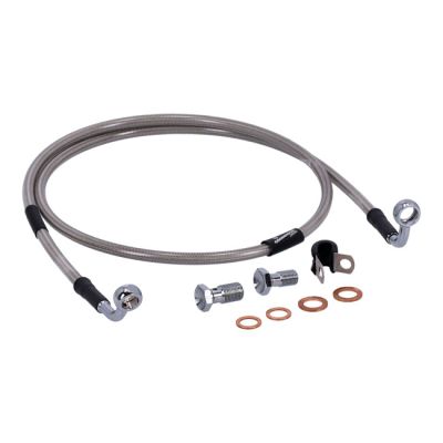920576 - MCS by Goodridge brake line front, stainless clear coated