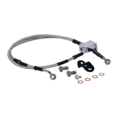 920578 - MCS by Goodridge brake line rear, stainless clear coated