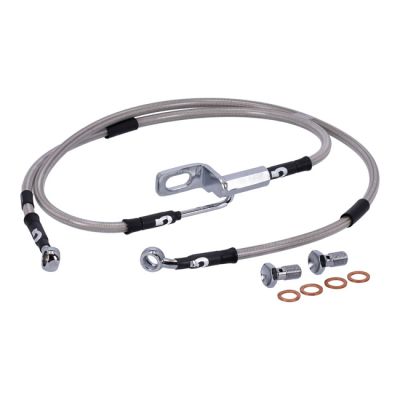 920583 - MCS by Goodridge brake line rear, stainless clear coated