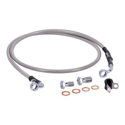 920592 - MCS by Goodridge brake line front, stainless clear coated