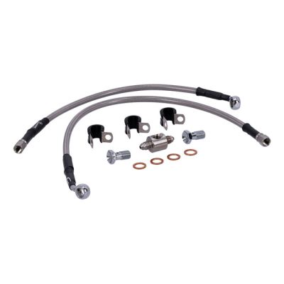 920615 - MCS by Goodridge brake line rear, stainless clear coated