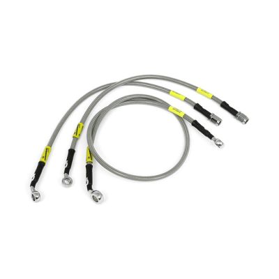 920694 - MCS by Goodridge brake line front, stainless clear coated