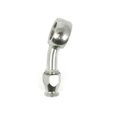 920814 - Goodridge, 12mm banjo fitting 20 degree bend. SS