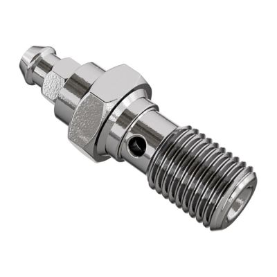 920869 - Goodridge, M10 x 1.00 banjo bolt w/bleed nipple. Stainless