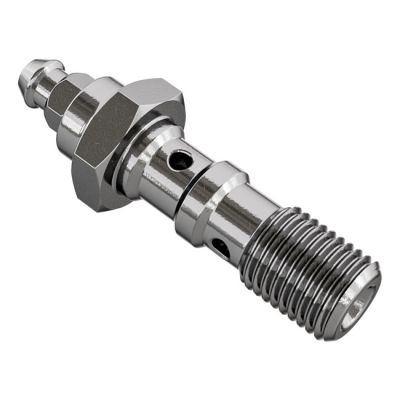 920875 - Goodridge, M10 x 1.00 double banjo bolt with bleed nipple