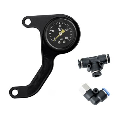 921666 - Killer Custom, M8 air ride gauge kit. Black face gauge. 4mm