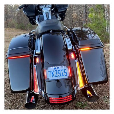 922578 - Custom Dynamics, Fascia LED rear panels for Touring. Chrome