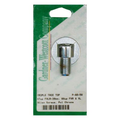 928058 - GARDNER-WESTCOTT GW, XL Dyna 88-up Fork stem bolt kit. Polished chrome...