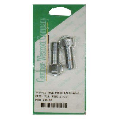 928071 - GARDNER-WESTCOTT Triple tree pinch bolt set. Chrome Allen heads