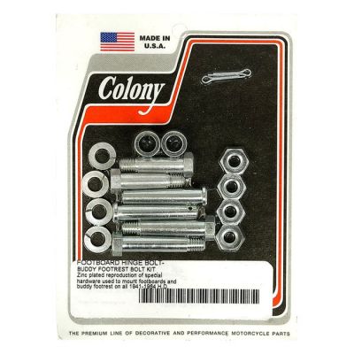 929871 - Colony, floorboard and passenger peg mount kit. Zinc