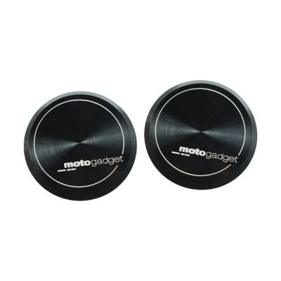 930292 - Motogadget, end caps for mo.grip handlebar grip set. Black