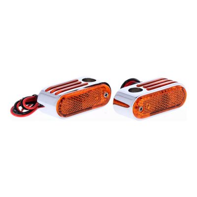 930696 - MCS Lango side lighters, turn signals. Chrome