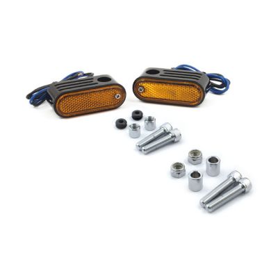 930697 - MCS Lango side lighters, turn signals. Chrome