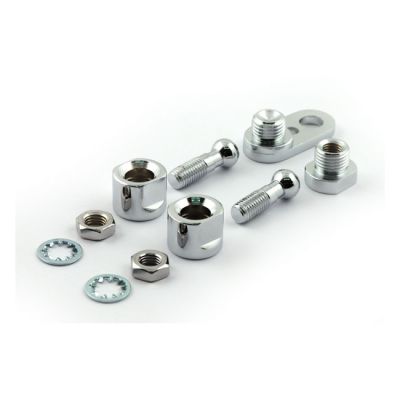 932026 - Chris Products, turn signal mount kit. Front. L/R. chrome