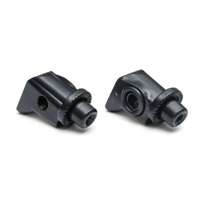 936498 - Küryakyn Kuryakyn, Splined footpeg adapters, rear. Satin black