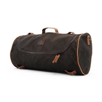 936581 - LongRide, roll bag waxed cotton wide. Khaki wax