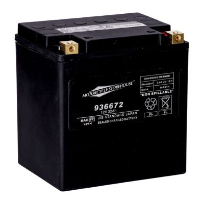936672 - MCS, Standard Series - AGM sealed battery. 12v, 32ah. 450cca