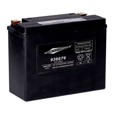 936676 - MCS, standard series - AGM sealed battery. 12v, 23ah. 360cca