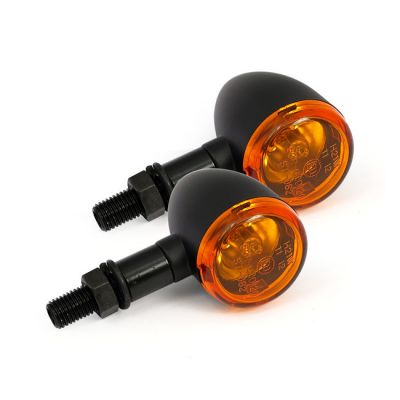 940906 - MCS Mini bullet, halogen turn signals. Black, plain