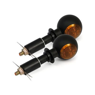 940911 - MCS Mini bulls-eye, in-bar turn signals. Black