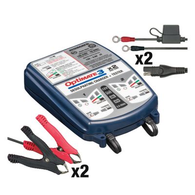 941201 - Tecmate OptiMATE 3 x 2 12V battery charger