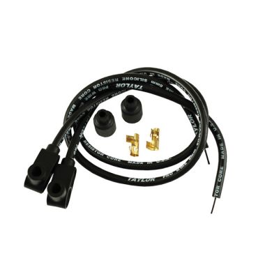 941242 - Taylor, 8mm carbon core univ. spark plug wire set. Black
