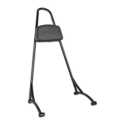 941822 - Burly, tall sissy bar with pad. Black