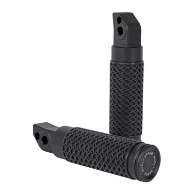 941832 - Burly, Slash cut passenger foot peg set. Black