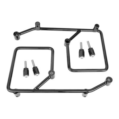 941846 - Burly, Voyager saddlebag mount kit. For left & right. Black