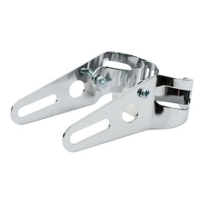 943223 - MCS Frisco-basic headlamp bracket assembly. Chrome. 37-42mm