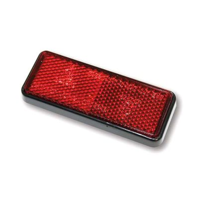 943479 - MCS Universal B-Seen reflector. Rectangular. 91.5x36mm. Red