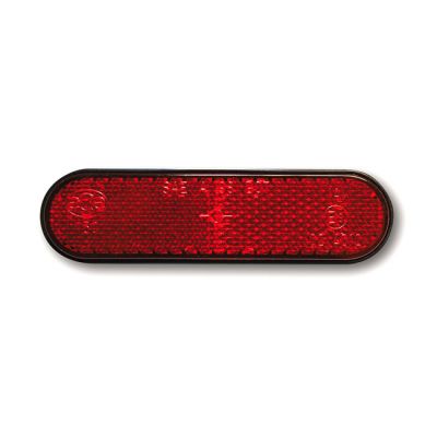943486 - MCS Universal B-Seen reflector. Rectangular/round corners. Red