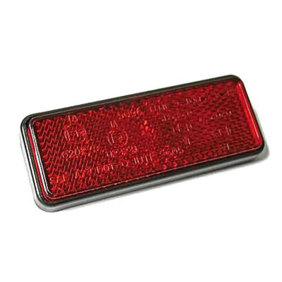 943487 - MCS Universal B-Seen reflector. Rectangular. 92x36mm. Red